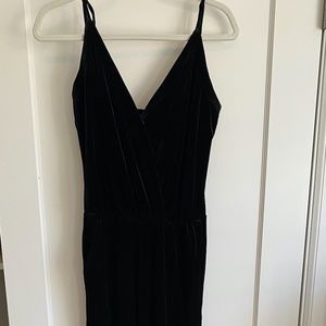 Gallery Couture Black Velvet Jumpsuit